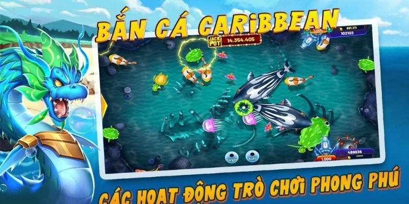Bắn cá caribe mở khóa vũ khí cực mạnh