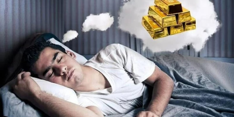 Giấc mơ thấy vàng thỏi thường biểu thị tham vọng tài chính